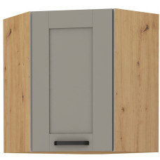 LUNA 58x58 GN-72 1F Pakabinama Kampinė Spintelė Claygrey Artisan