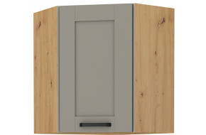 LUNA 60x60 GN-72 1F 45° Pakabinama Kampinė Spintelė Claygrey Artisan