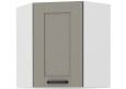 LUNA 58x58 GN-72 1F Pakabinama Kampinė Spintelė Claygrey Balta