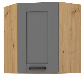LUNA 60x60 GN-72 1F 45° Pakabinama Kampinė Spintelė Dustgrey Artisan