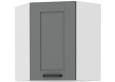 LUNA 58x58 GN-72 1F Pakabinama Kampinė Spintelė Dustgrey Balta