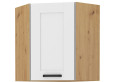 LUNA 58x58 GN-72 1F Pakabinama Kampinė Spintelė Balta Artisan