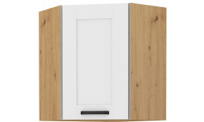 LUNA 58x58 GN-72 1F Pakabinama Kampinė Spintelė Balta Artisan