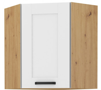 LUNA 60x60 GN-72 1F 45° Pakabinama Kampinė Spintelė Balta Artisan LUNA 60x60 GN-72 1F 45° Pakabinama Kampinė Spintelė Balta Artisan