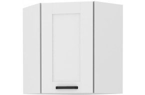LUNA 60x60 GN-72 1F 45° Pakabinama Kampinė Spintelė balta balta