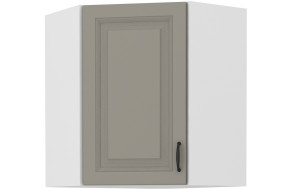 Stilo 58x58 GN-72 1F Pakabinama Kampinė Spintelė Claygrey balta