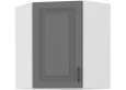 Stilo 58x58 GN-72 1F Pakabinama Kampinė Spintelė Dustgrey balta
