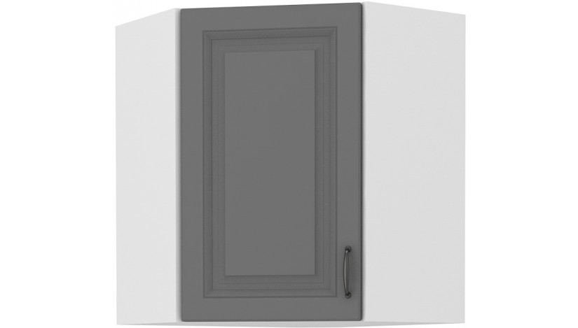 Stilo 58x58 GN-72 1F Pakabinama Kampinė Spintelė Dustgrey balta