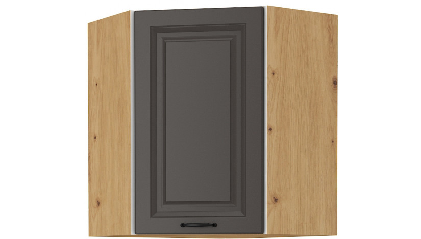 Stilo 58x58 GN-72 1F Pakabinama Kampinė Spintelė artisan balta