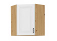 Stilo 58x58 GN-72 1F Pakabinama Kampinė Spintelė artisan balta