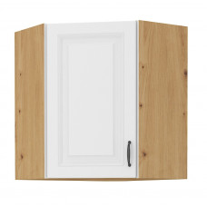 Stilo 58x58 GN-72 1F Pakabinama Kampinė Spintelė artisan balta