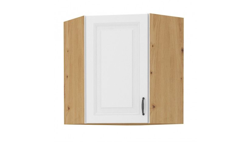 Stilo 58x58 GN-72 1F Pakabinama Kampinė Spintelė artisan balta
