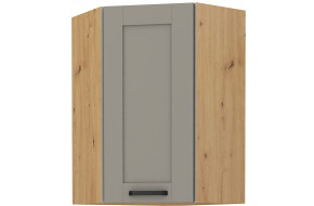 LUNA 60x60 GN-90 1F 45° Pakabinama Kampinė Spintelė Claygrey Artisan