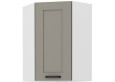 LUNA 58x58 GN-90 1F Pakabinama Kampinė Spintelė Claygrey Balta