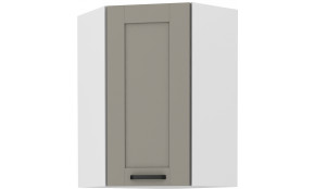 LUNA 58x58 GN-90 1F Pakabinama Kampinė Spintelė Claygrey Balta