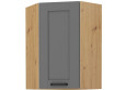 LUNA 58x58 GN-90 1F Pakabinama Kampinė Spintelė Dustgrey Artisan