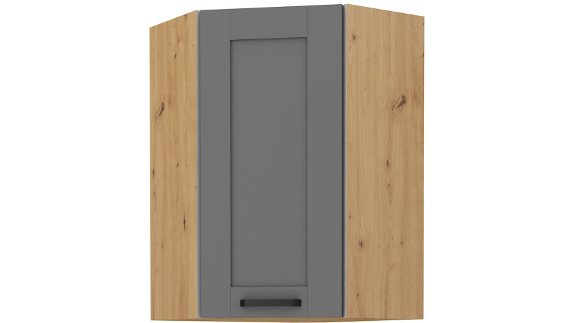 LUNA 58x58 GN-90 1F Pakabinama Kampinė Spintelė Dustgrey Artisan
