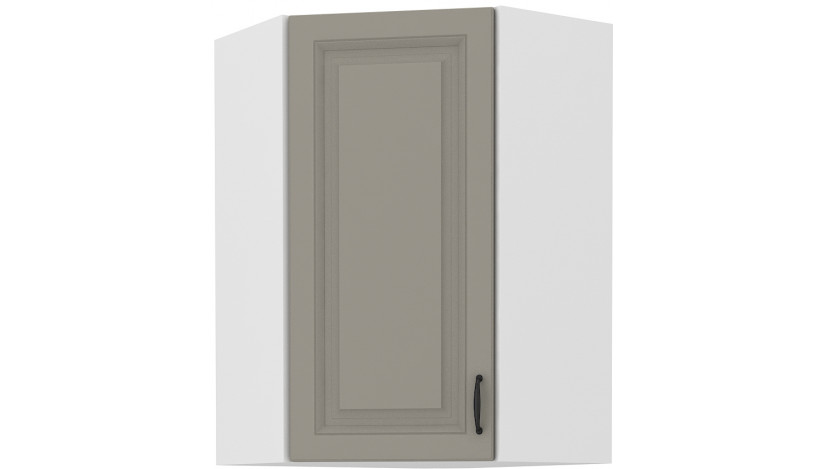 Stilo 58x58 GN-90 1F Pakabinama Kampinė Spintelė Claygrey balta