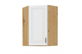 Stilo 58x58 GN-90 1F Pakabinama Kampinė Spintelė artisan balta