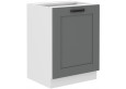 LUNA 60 D 1F BB pastatoma spintelė Dustgrey Balta