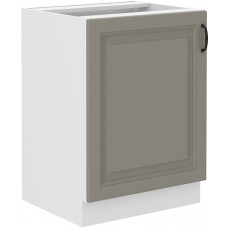 Stilo 60 D 1F BB pastatoma spintelė Claygrey balta