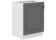 Stilo 60 D 1F BB pastatoma spintelė Dustgrey balta