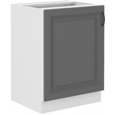 Stilo 60 D 1F BB pastatoma spintelė Dustgrey balta