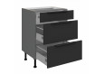 ARIA BL/ANT 60 D 3S BB PREMIUM pastatoma spintelė su stalčiais