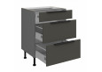 ARIA GR/ANT 60 D 3S BB PREMIUM pastatoma spintelė su stalčiais