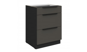 ARIA GR/BL 60 D 3S BB PREMIUM pastatoma spintelė su stalčiais