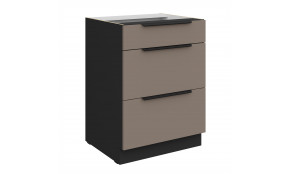 ARIA TA/BL 60 D 3S BB PREMIUM pastatoma spintelė su stalčiais