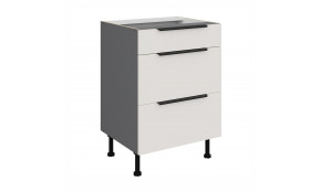 ARIA WH/ANT 60 D 3S BB PREMIUM pastatoma spintelė su stalčiais