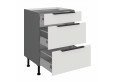 ARIA WH/ANT 60 D 3S BB PREMIUM pastatoma spintelė su stalčiais