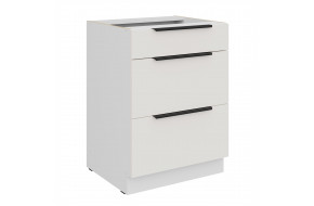 ARIA WH/WH 60 D 3S BB PREMIUM pastatoma spintelė su stalčiais
