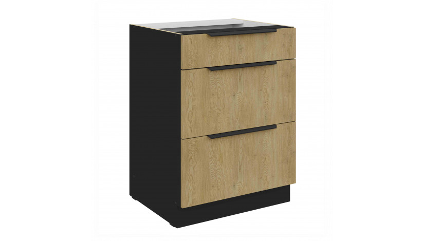 CREMONA BL 60 D 3S BB PREMIUM pastatoma spintelė su stalčiais
