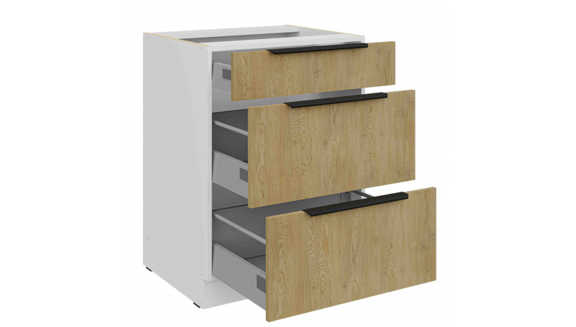 CREMONA WH 60 D 3S BB PREMIUM pastatoma spintelė su stalčiais
