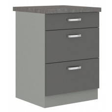 Grey 60 D 3S BB pastatoma spintelė su stalčiais