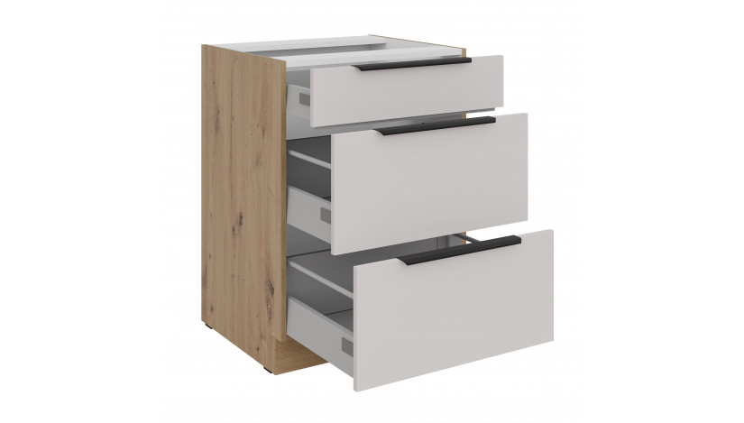 SOLEA 60 D 3S BB PREMIUM pastatoma spintelė su stalčiais