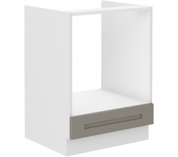 LUNA 60 D GAZ BB Spintelė orkaitei Claygrey Balta