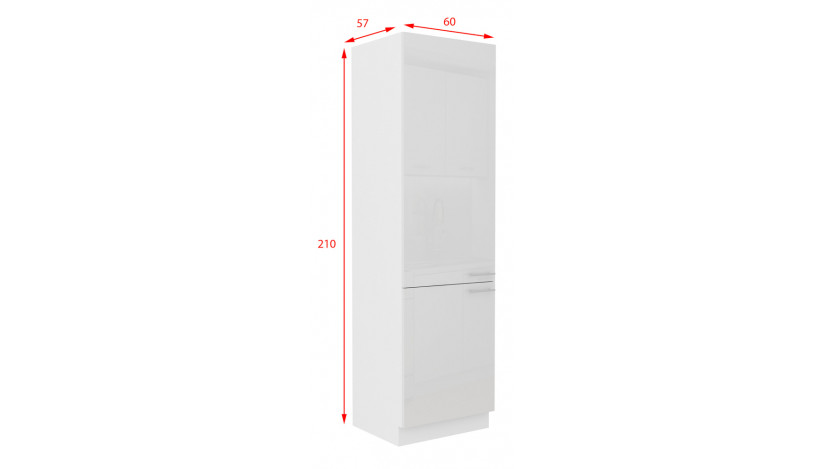 LARA 60 DK-210 2F ūkinė spinta balta
