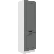 LUNA 60 DK-210 2F ūkinė spinta Dustgrey Balta