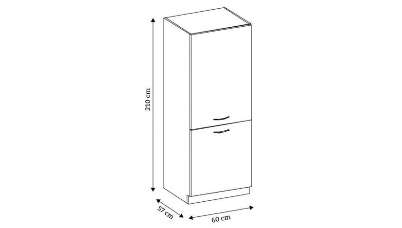 Bianka 60 Dk-210 2F ūkinė spinta