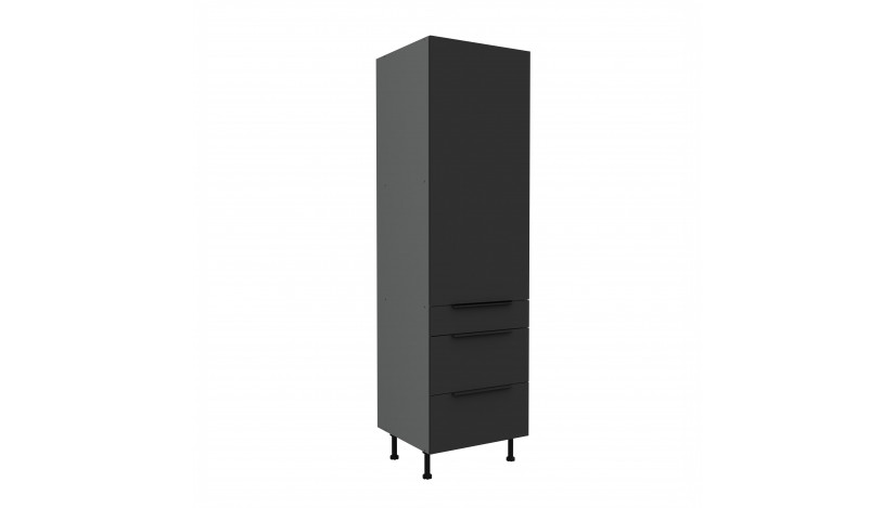 ARIA BL/ANT 60 DKS-215 3S 1F PREMIUM ūkinė spinta su stalčiais