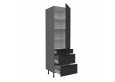 ARIA BL/ANT 60 DKS-215 3S 1F PREMIUM ūkinė spinta su stalčiais