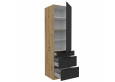 ARIA BL/AR 60 DKS-210 3S 1F PREMIUM ūkinė spinta su stalčiais