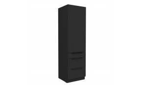 ARIA BL/BL 60 DKS-210 3S 1F PREMIUM ūkinė spinta su stalčiais
