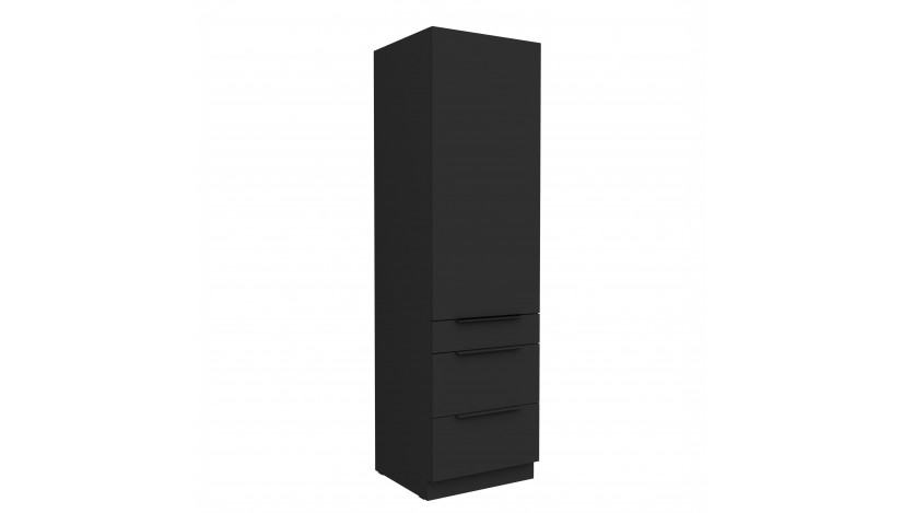 ARIA BL/BL 60 DKS-210 3S 1F PREMIUM ūkinė spinta su stalčiais