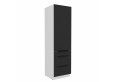 ARIA BL/WH 60 DKS-210 3S 1F PREMIUM ūkinė spinta su stalčiais