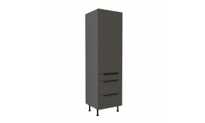 ARIA GR/ANT 60 DKS-215 3S 1F PREMIUM ūkinė spinta su stalčiais