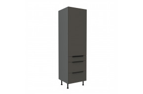 ARIA GR/ANT 60 DKS-215 3S 1F PREMIUM ūkinė spinta su stalčiais